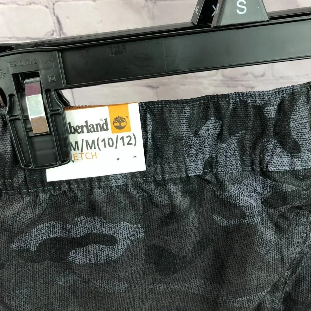 NWT Timberland castlerock boys Shorts M 10/12 outdoor gorpcore summer camo urban